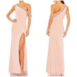 Mac Duggal One-Shoulder Pink Gown